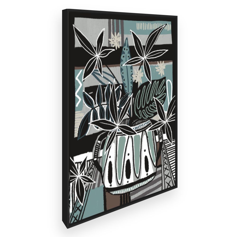Toile Plantes graphiques