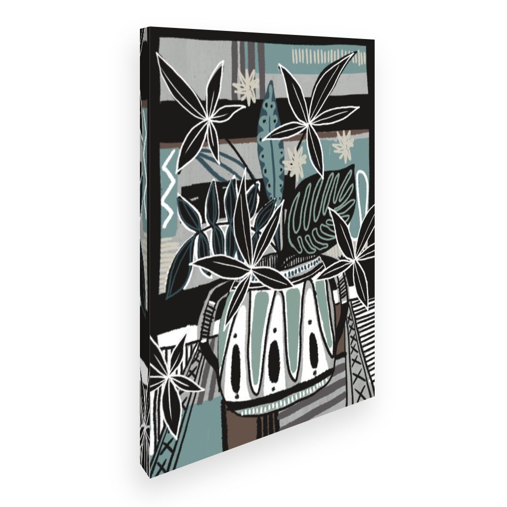 Toile Plantes graphiques