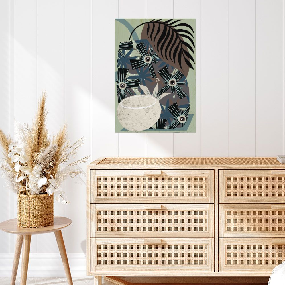 Affiche Fleurs exotiques élégantes