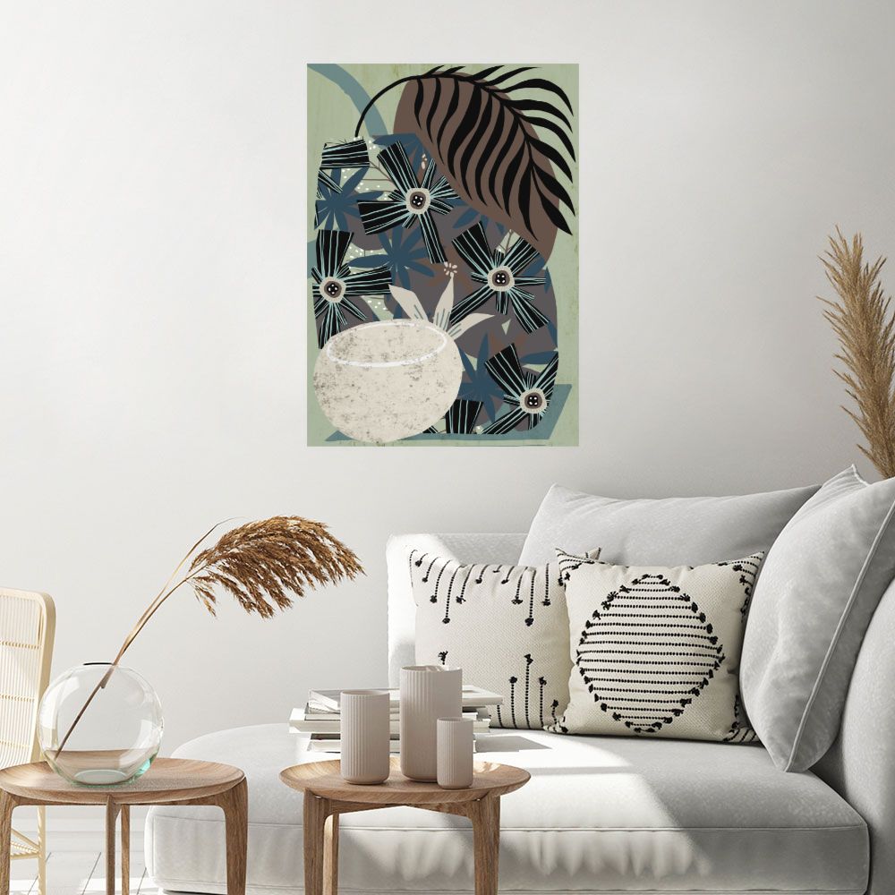Affiche Fleurs exotiques élégantes
