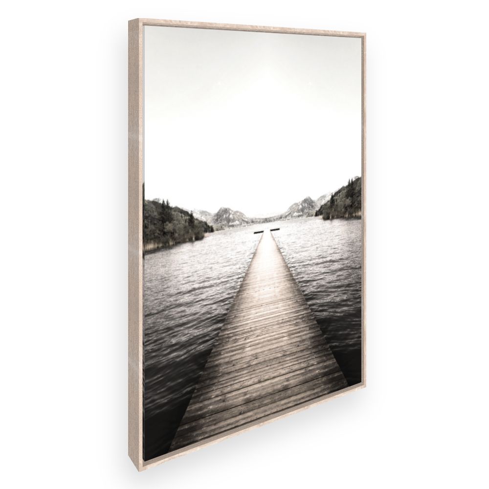 Toile Ponton vers l'horizon