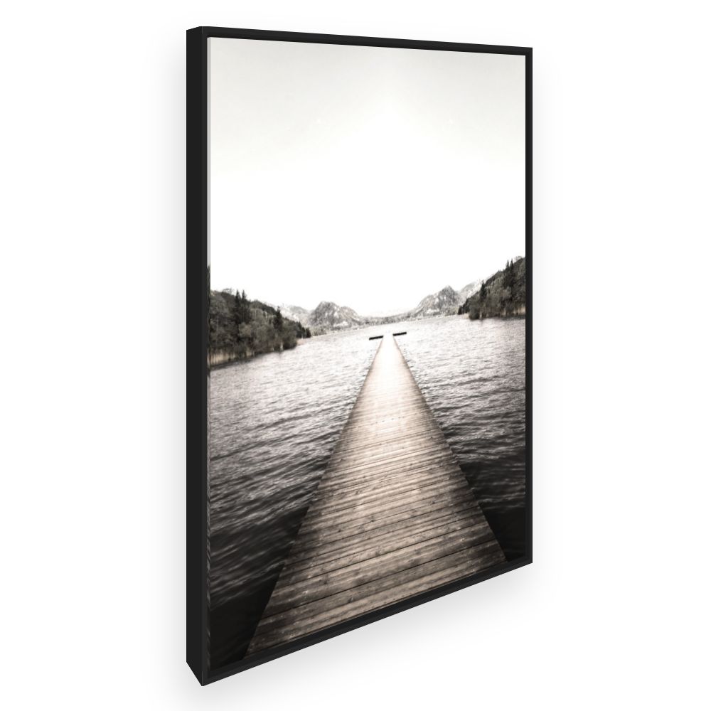 Toile Ponton vers l'horizon