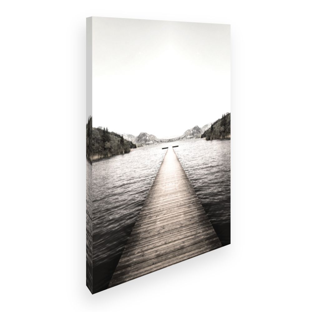 Toile Ponton vers l'horizon