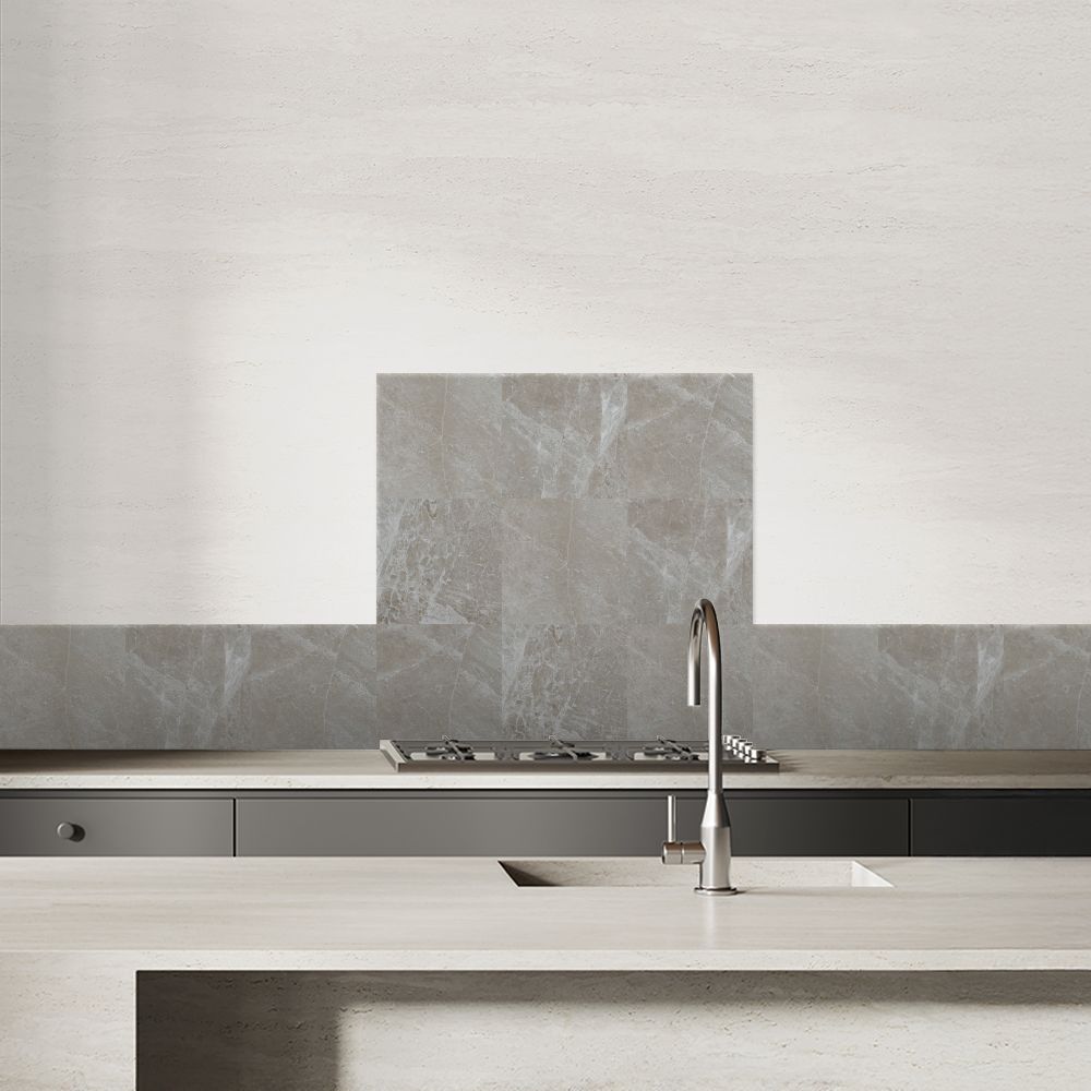 Crédence en aluminium / Marbre élégant