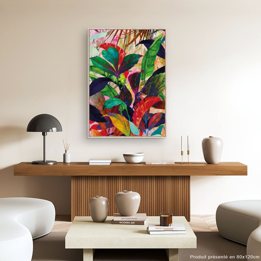 Tableau Jungle exotique vibrante