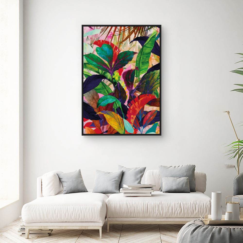 Tableau Jungle exotique vibrante