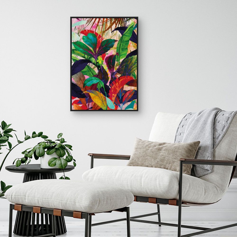 Tableau Jungle exotique vibrante