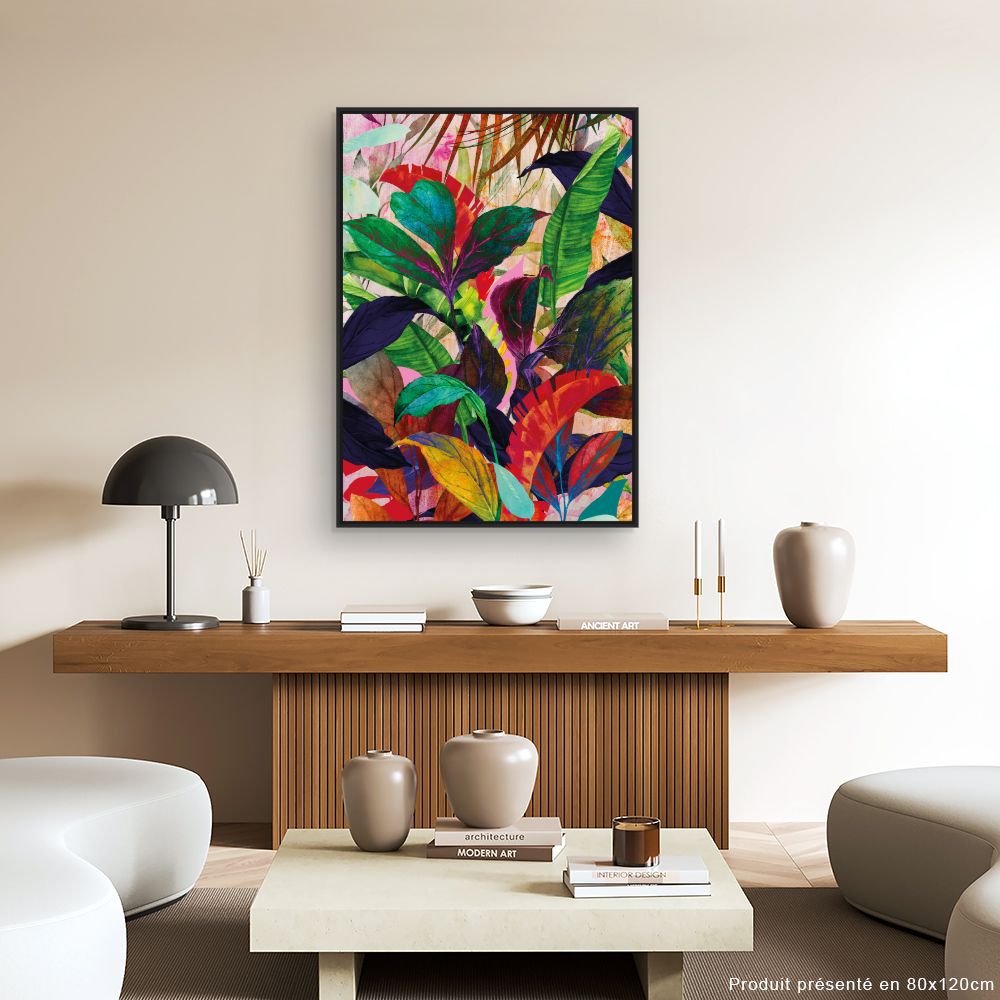 Tableau Jungle exotique vibrante