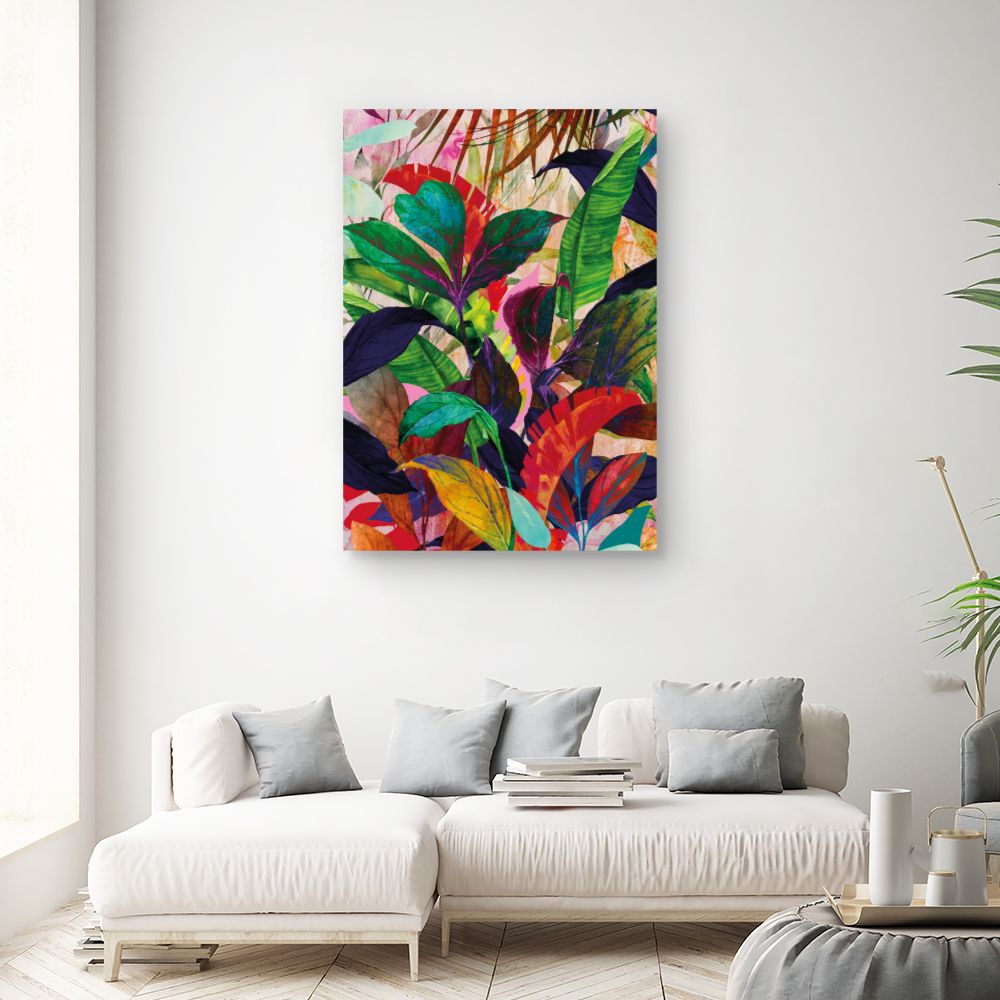 Tableau Jungle exotique vibrante