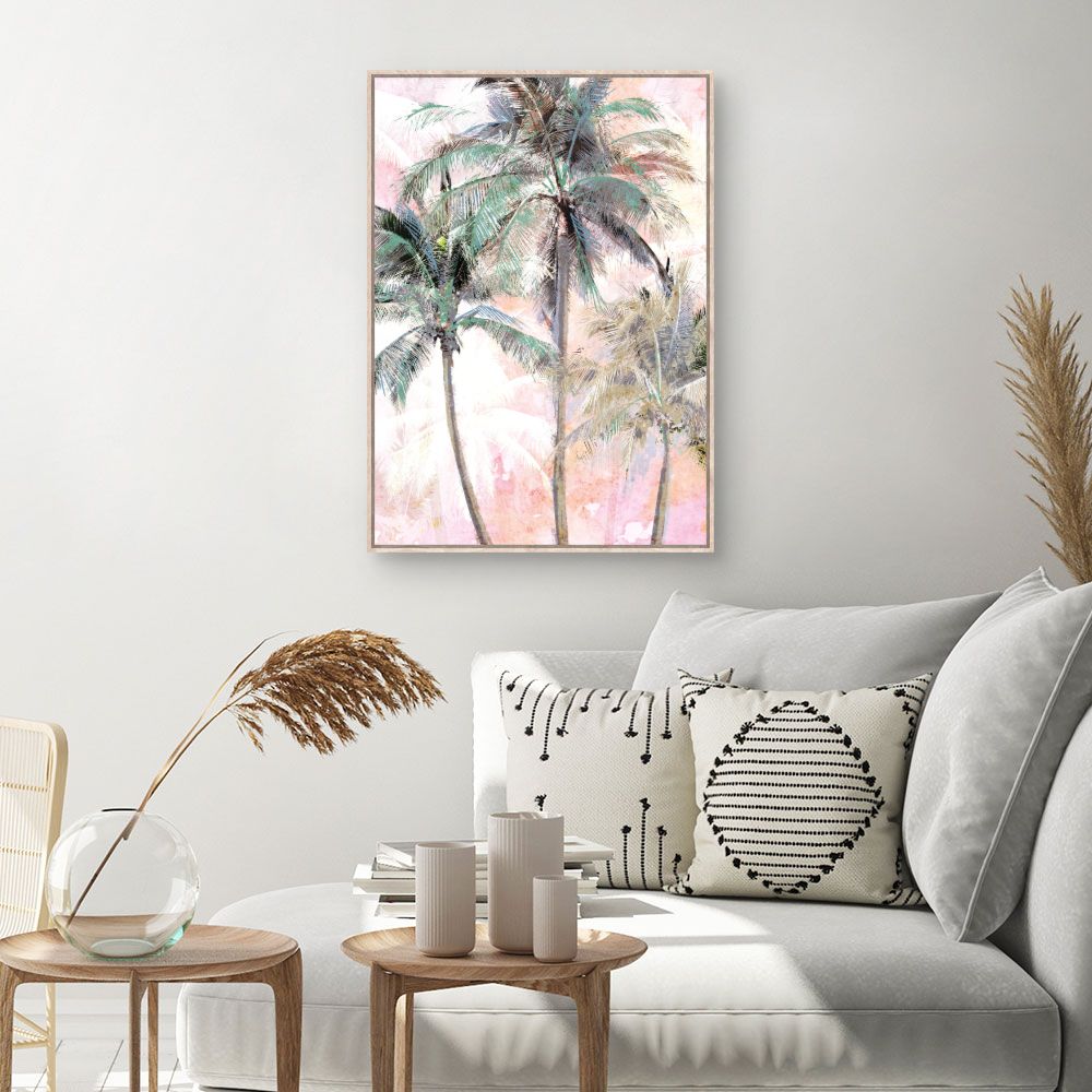 Tableau Palmiers colorés