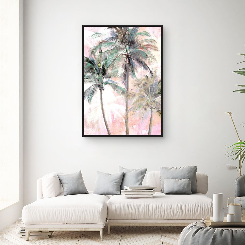 Tableau Palmiers colorés