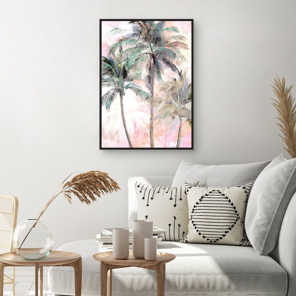 Tableau Palmiers colorés