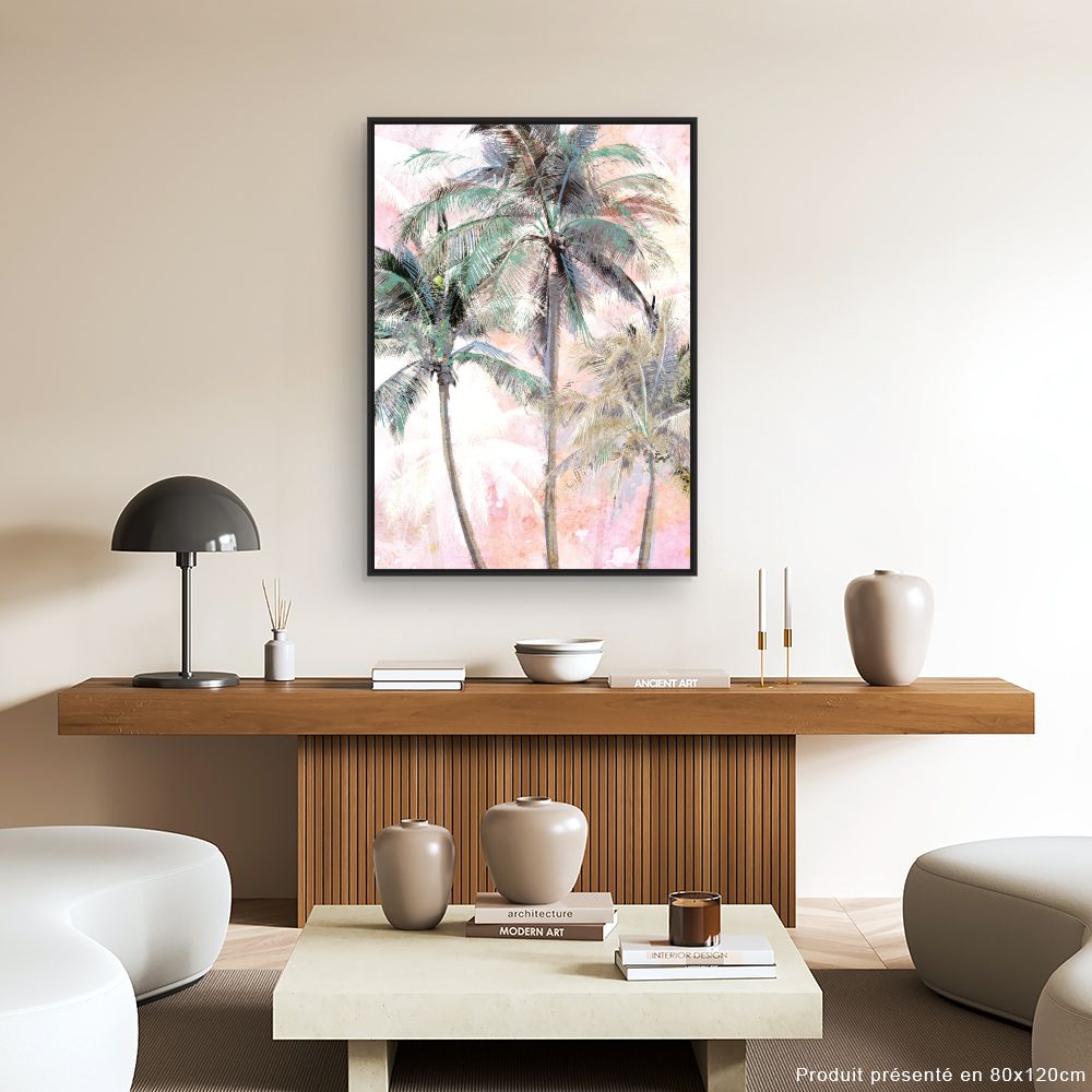 Tableau Palmiers colorés