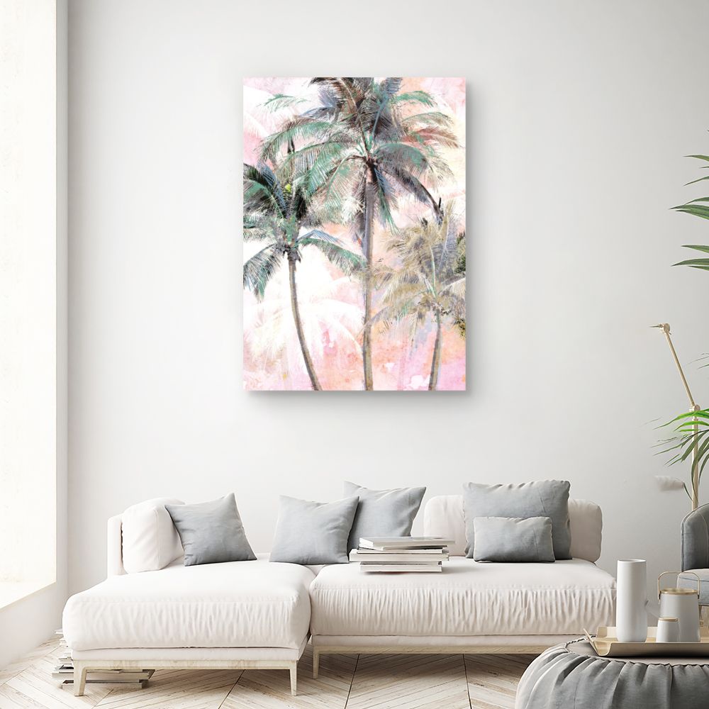 Tableau Palmiers colorés