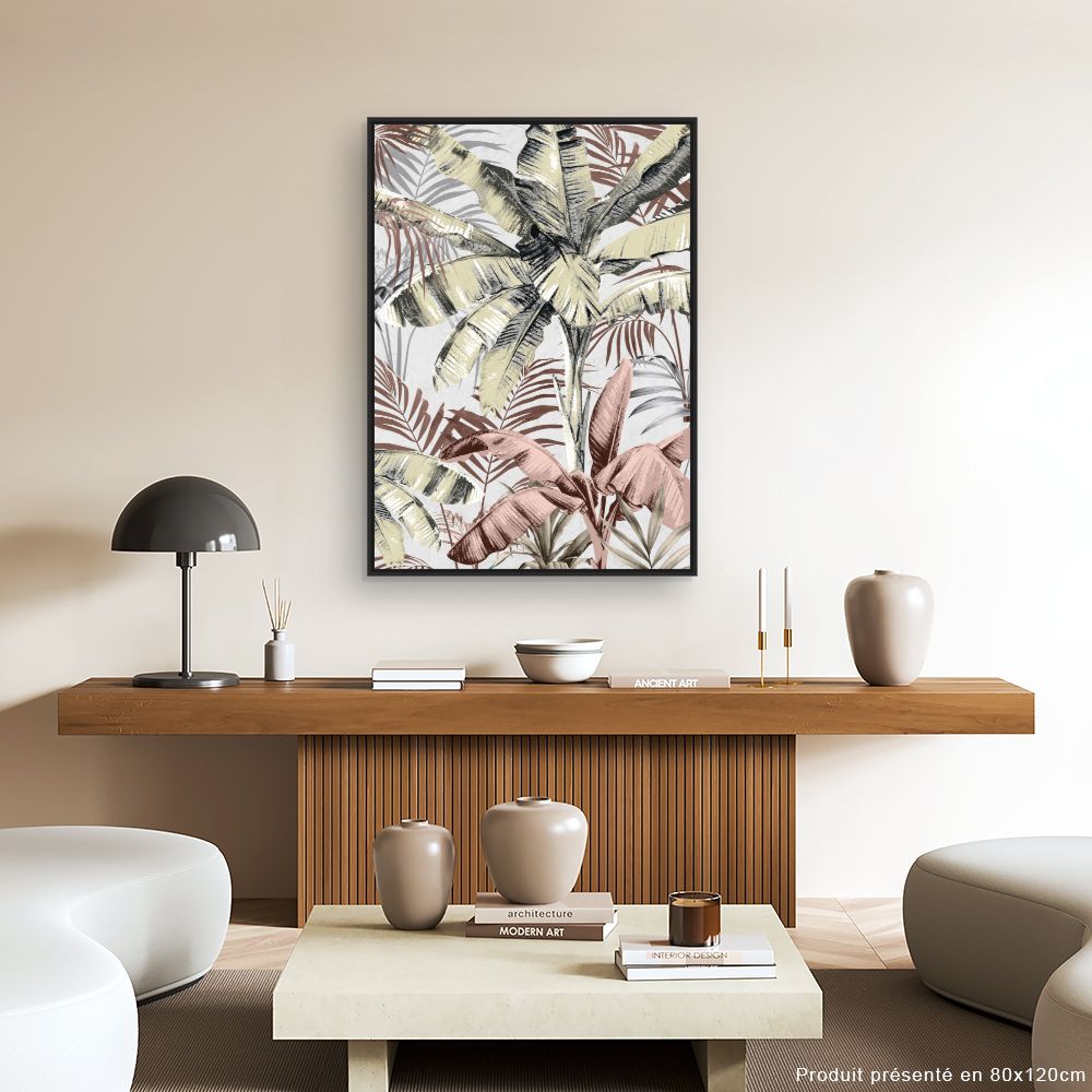 Tableau Feuillage exotique