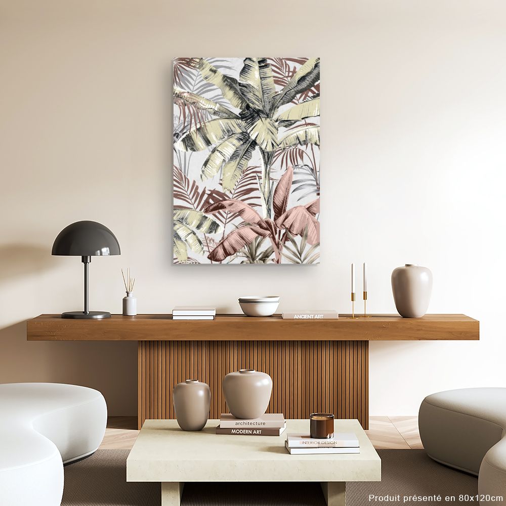 Tableau Feuillage exotique