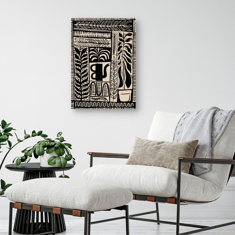 Tableau Motifs botaniques stylisés