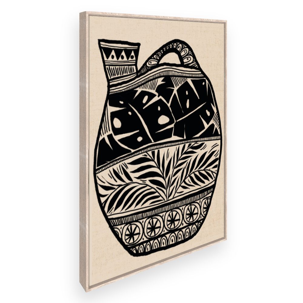 Toile Élégant vase tribal