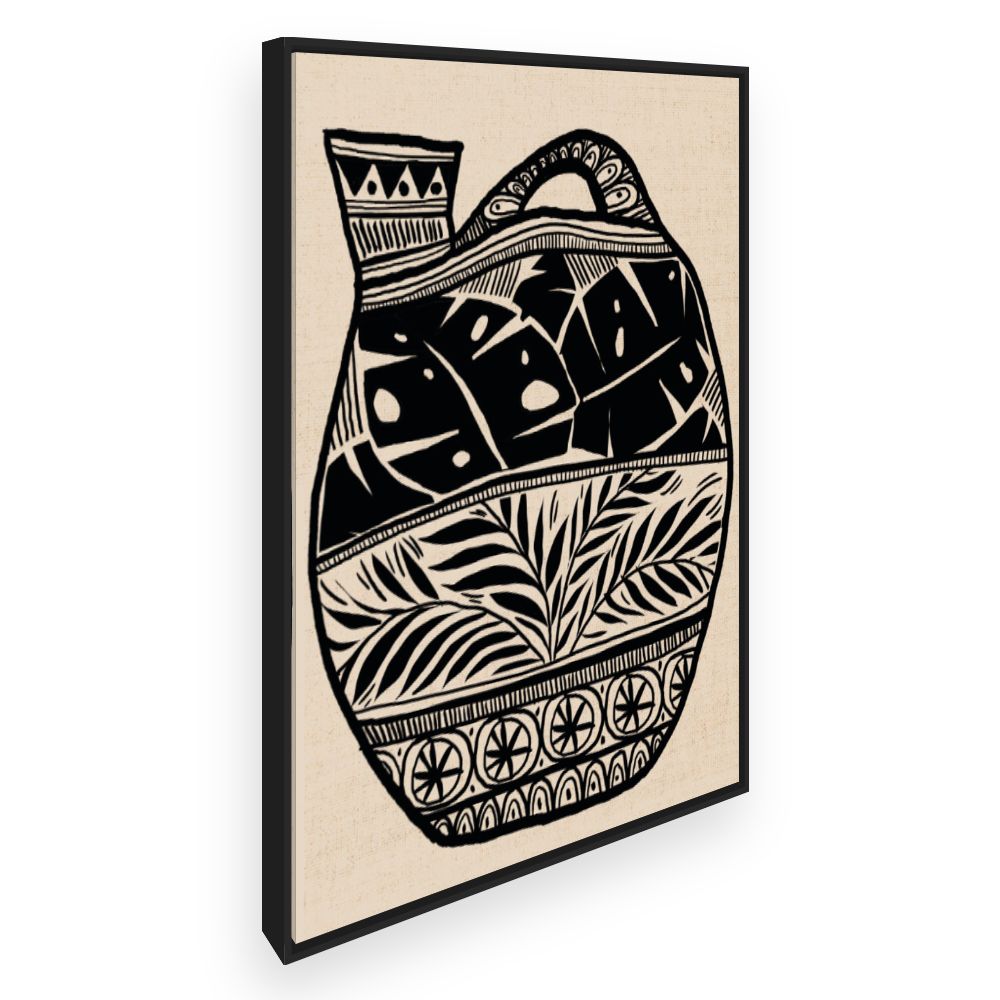 Toile Élégant vase tribal