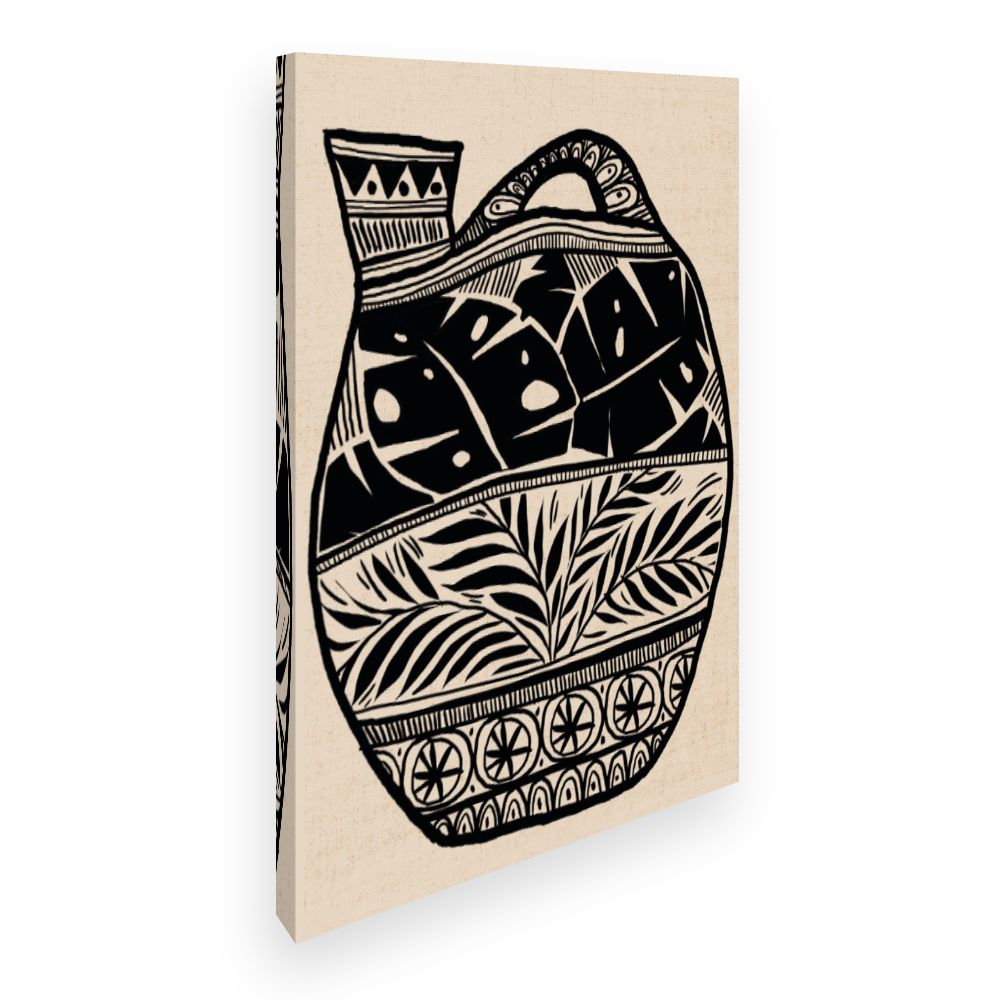 Toile Élégant vase tribal
