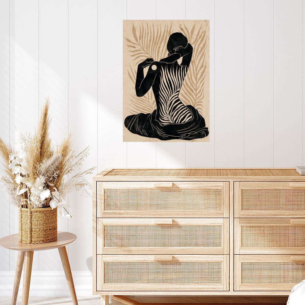 Affiche Silhouette végétale élégante