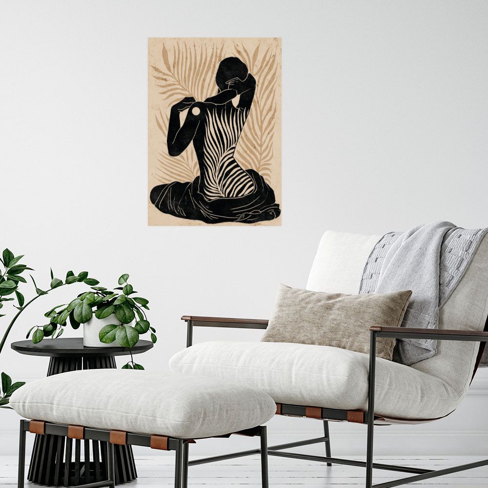 Affiche Silhouette végétale élégante