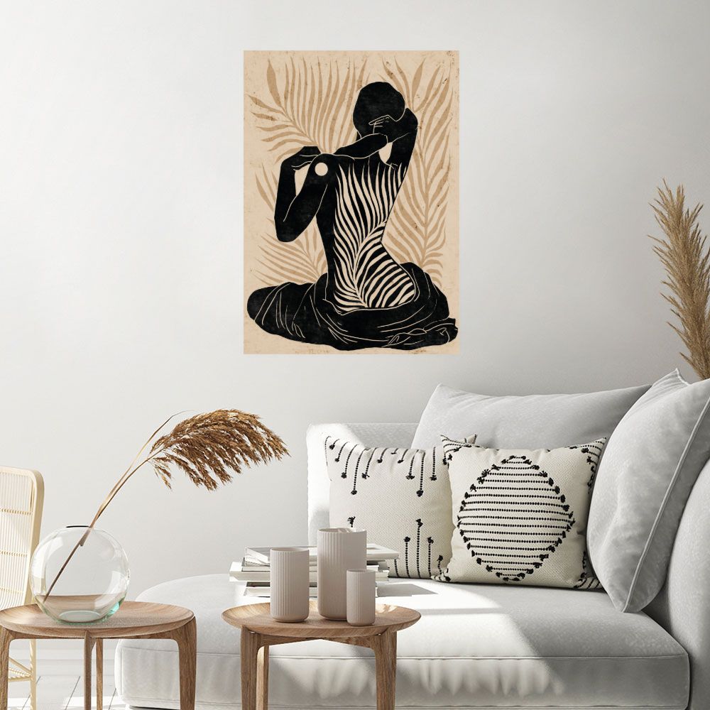 Affiche Silhouette végétale élégante