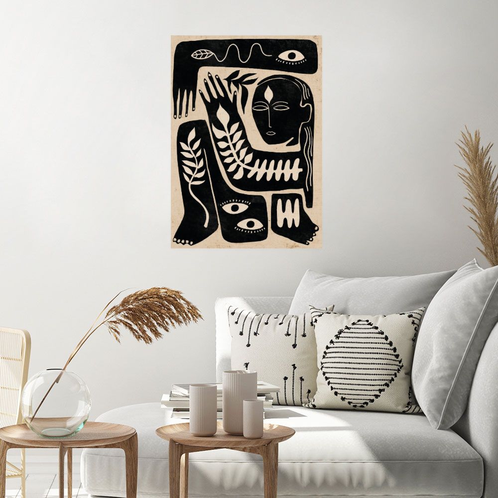 Affiche Formes organiques stylisées