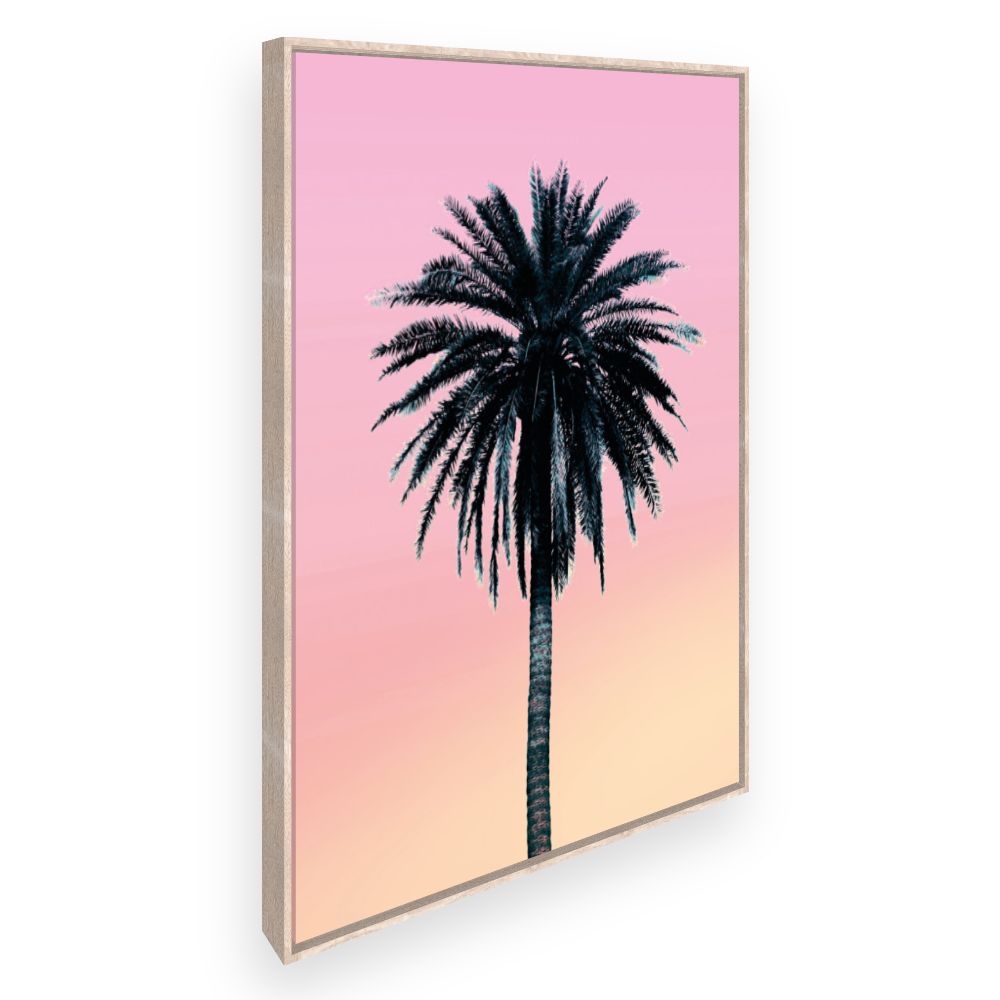 Toile Palmier au crépuscule