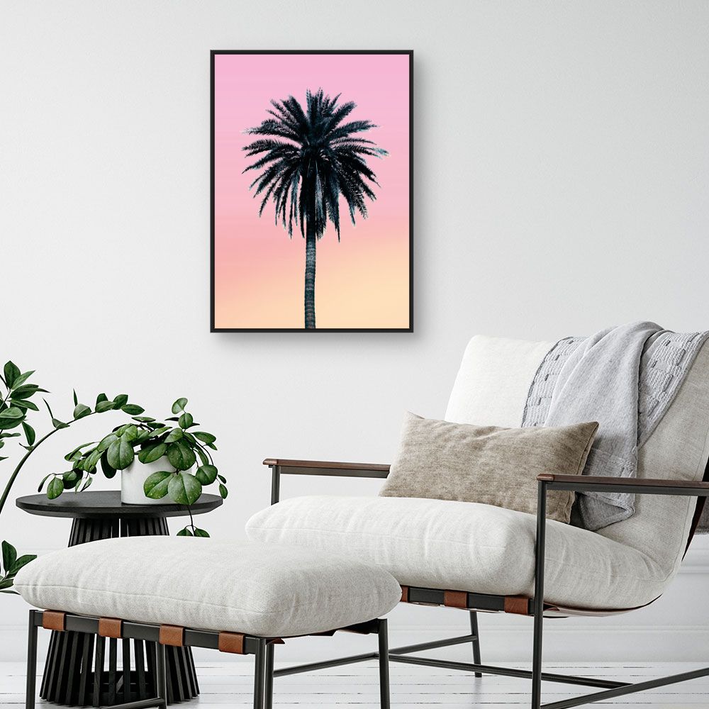 Tableau Palmier au crépuscule