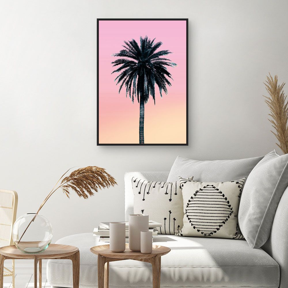 Tableau Palmier au crépuscule