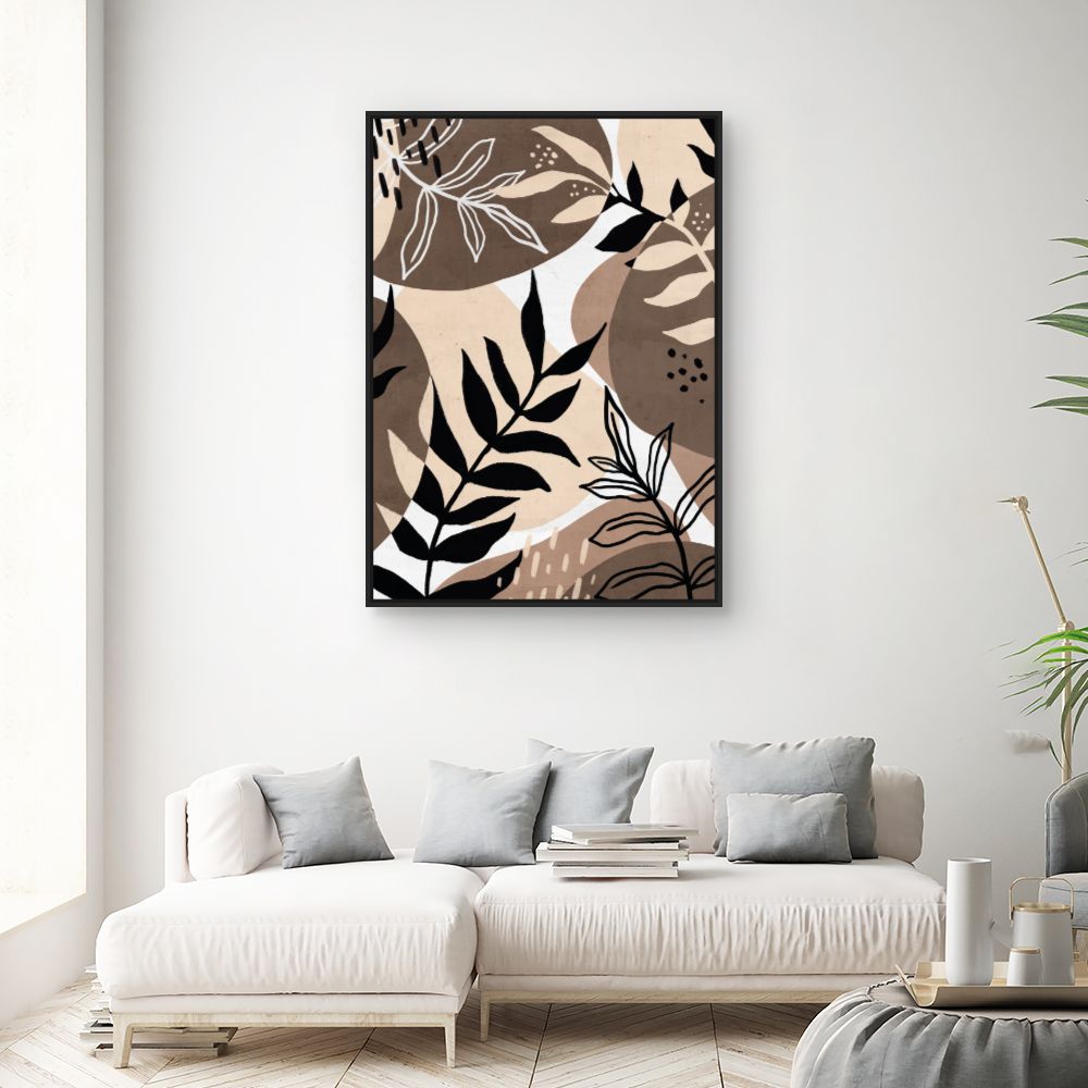 Tableau Feuilles artistiques modernes