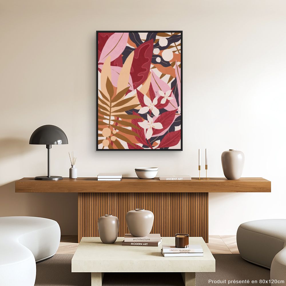 Tableau Feuillage exotique
