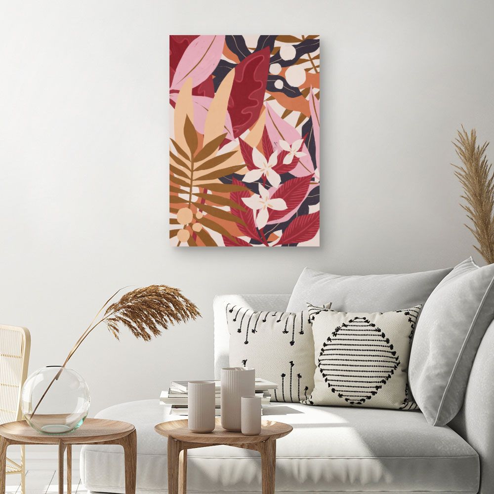 Tableau Feuillage exotique