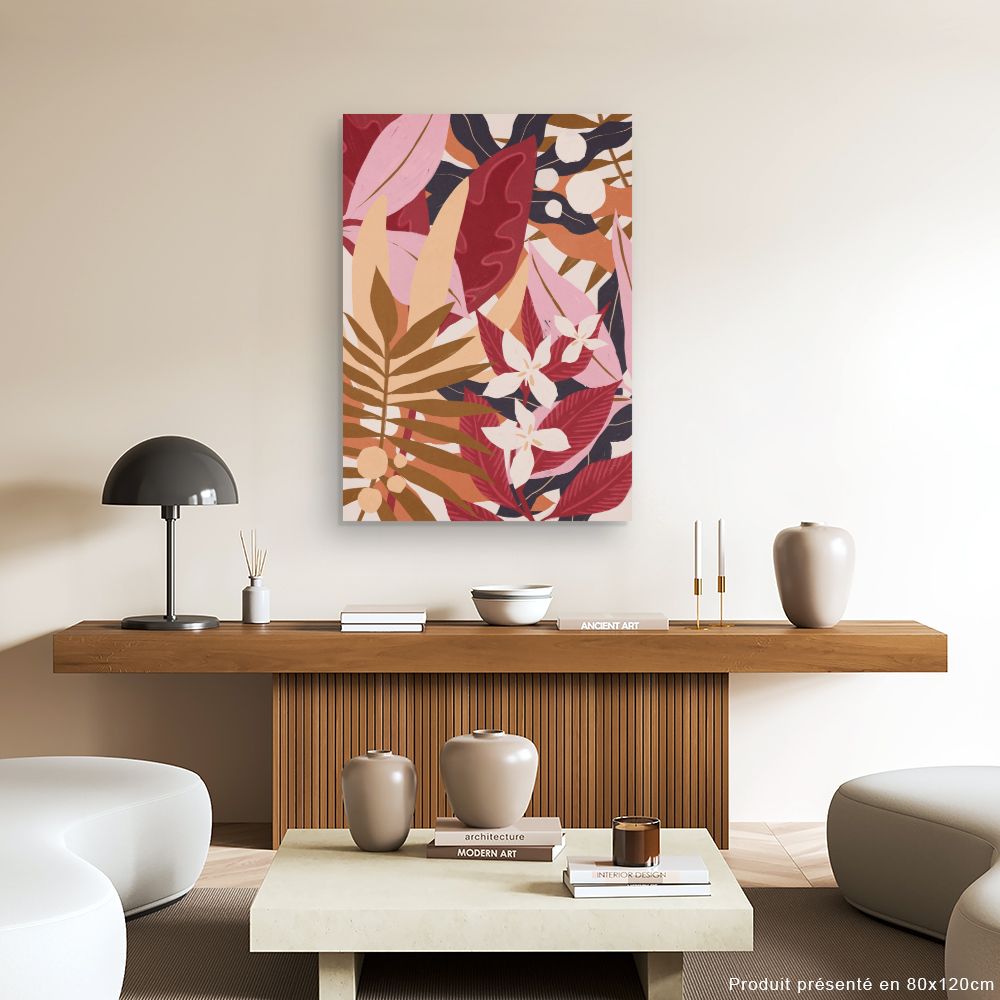 Tableau Feuillage exotique
