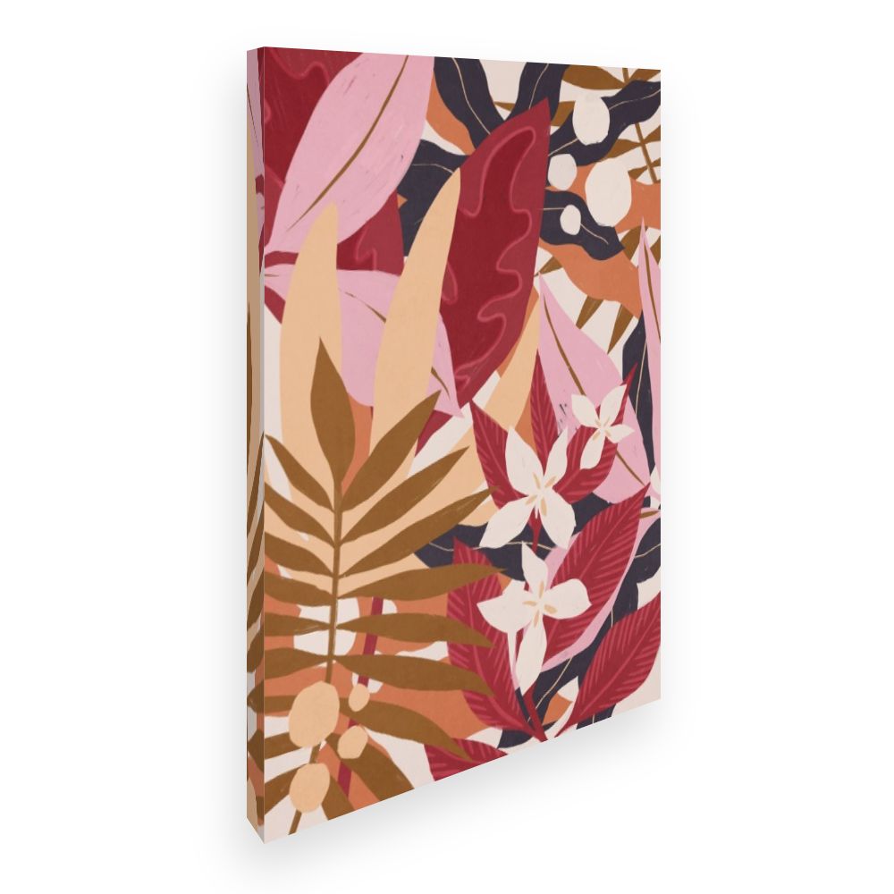 Toile Feuillage exotique