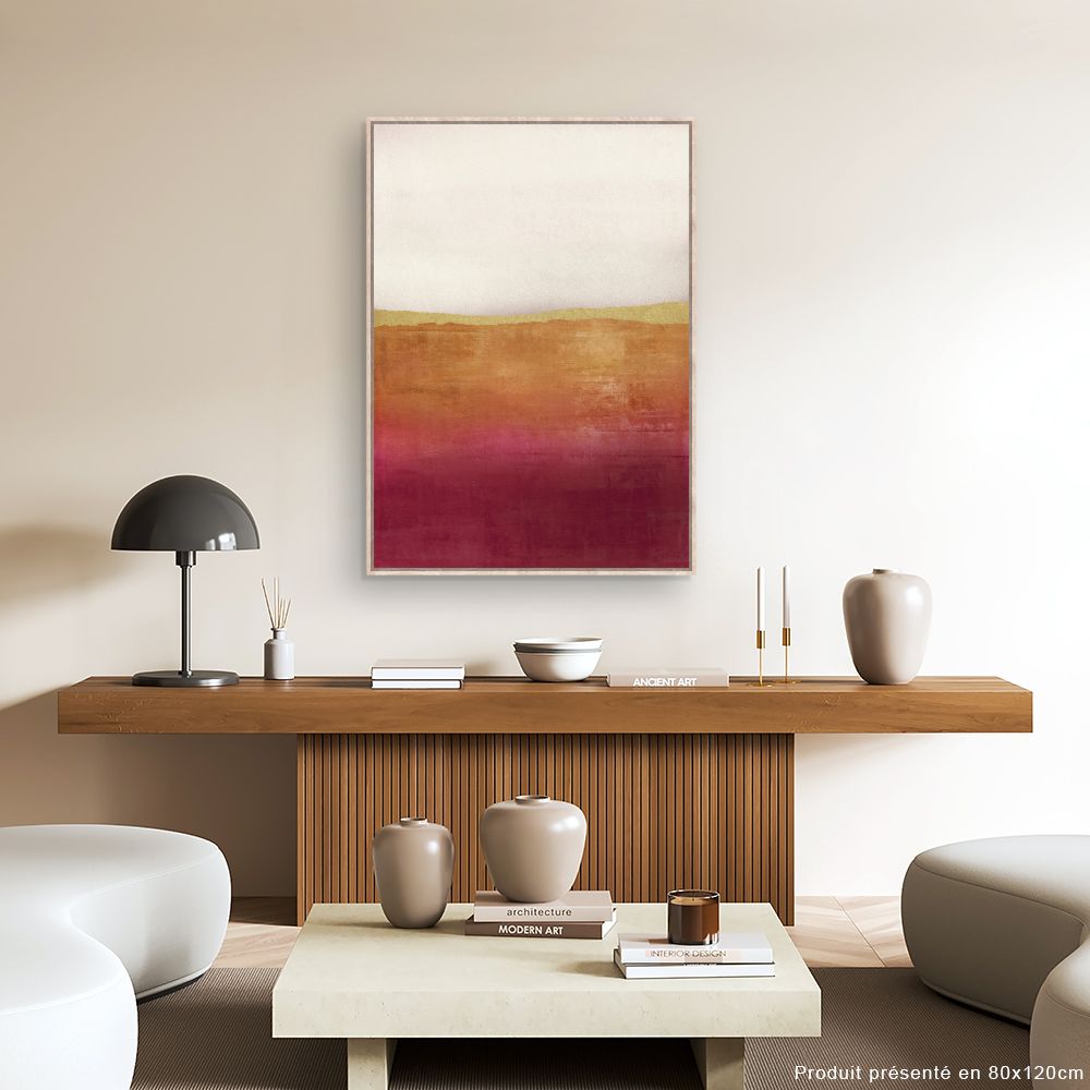 Tableau Paysage abstrait chaleureux