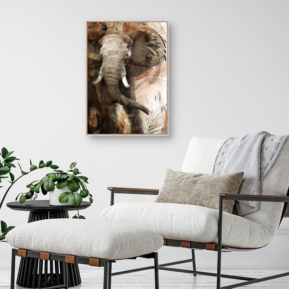 Tableau Éléphant majestueux