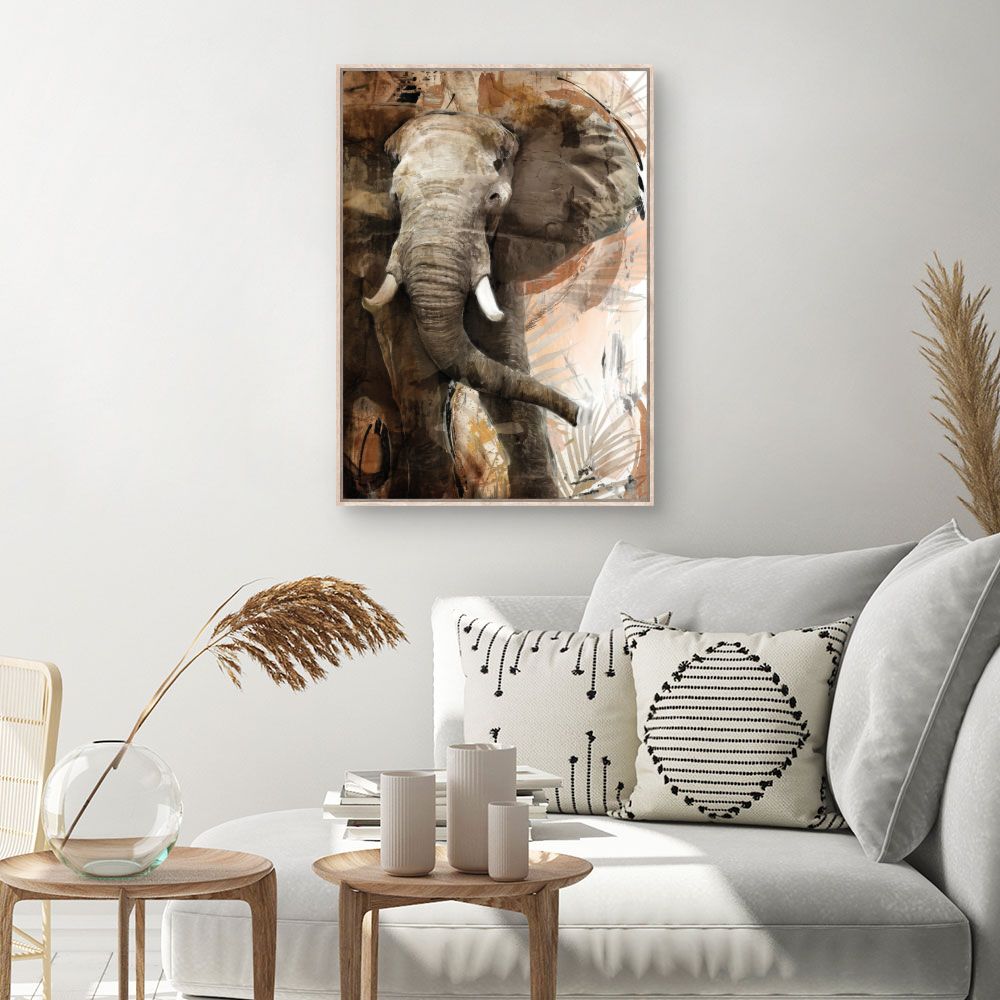 Tableau Éléphant majestueux