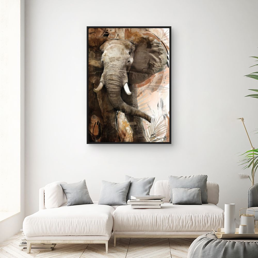Tableau Éléphant majestueux