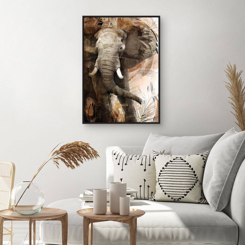 Tableau Éléphant majestueux