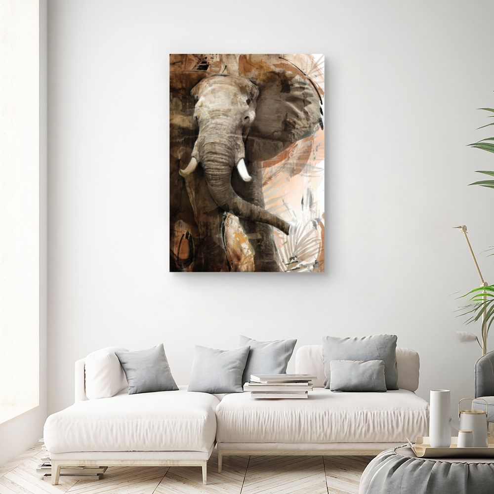 Tableau Éléphant majestueux