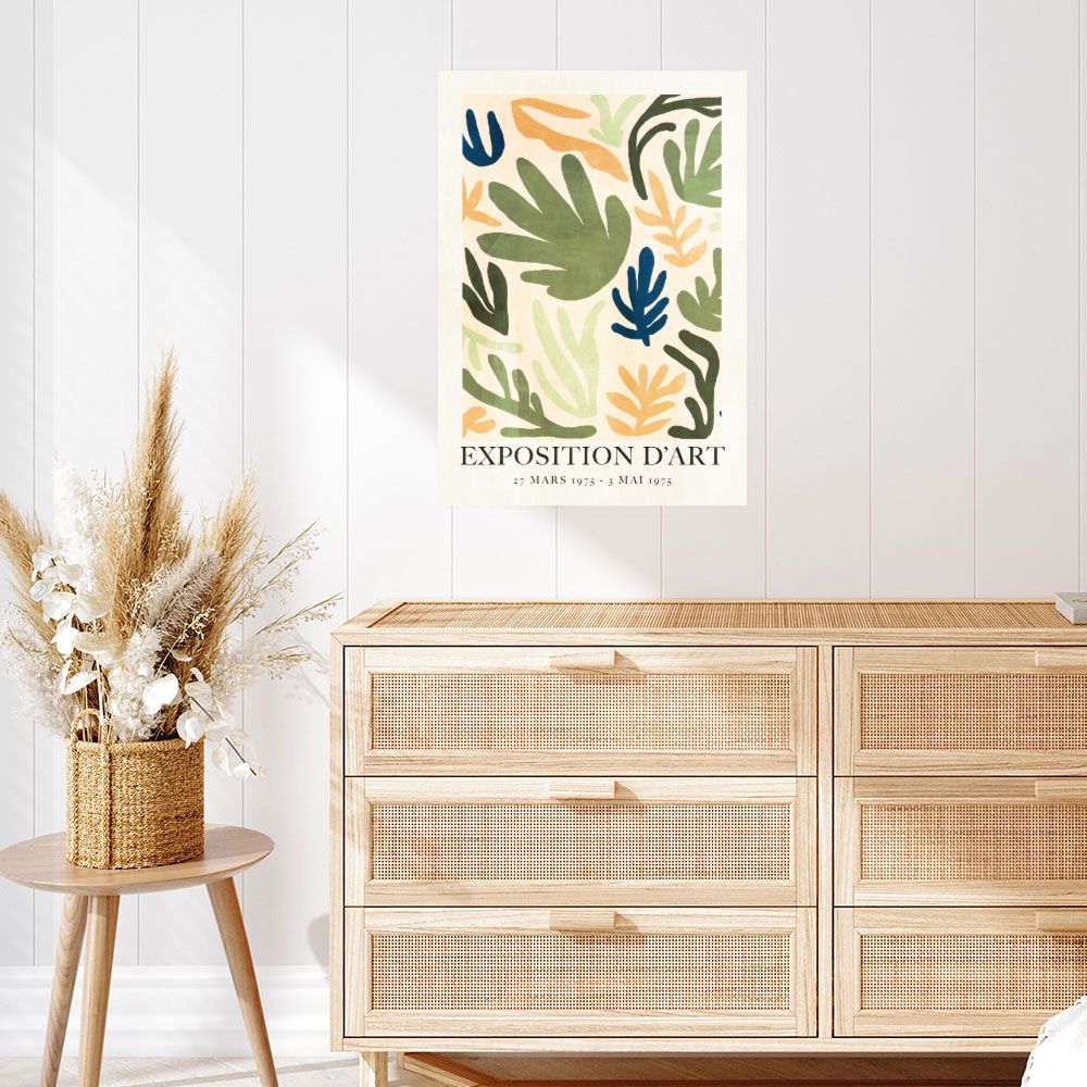 Affiche Feuilles artistiques