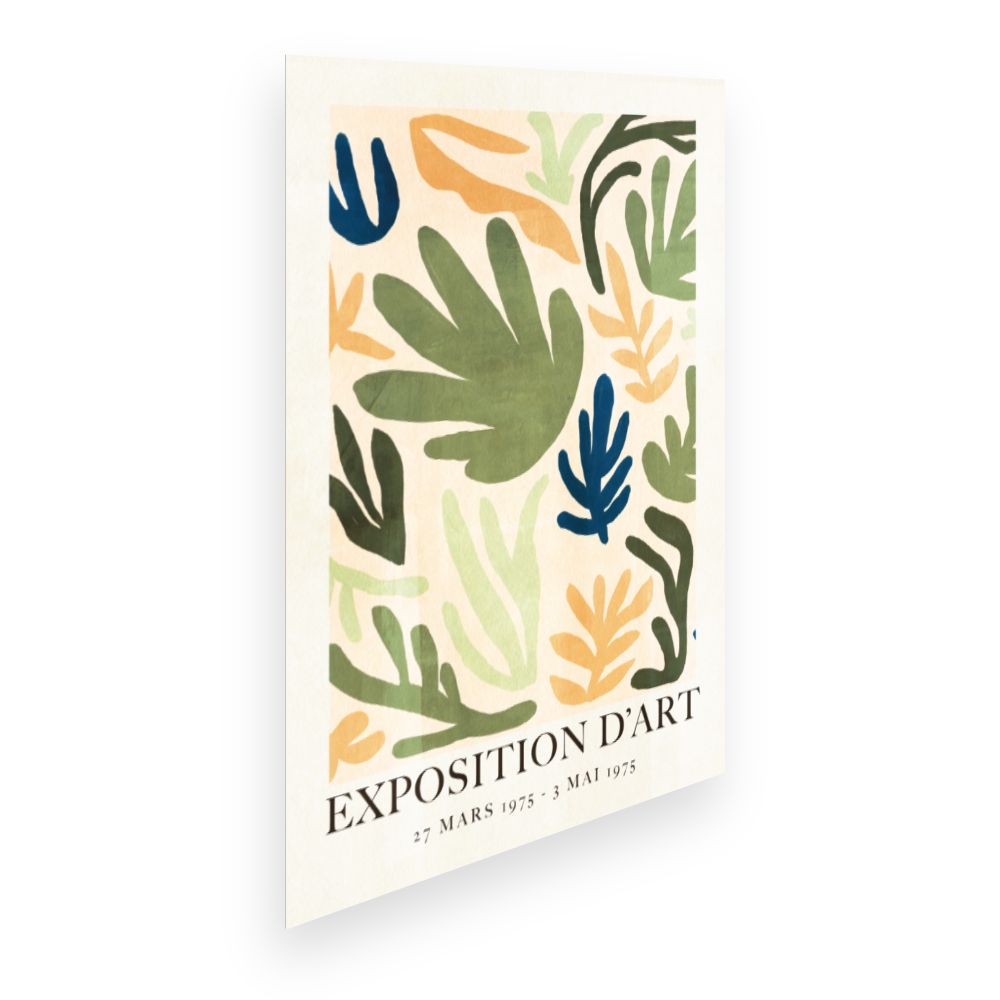 Affiche Feuilles artistiques