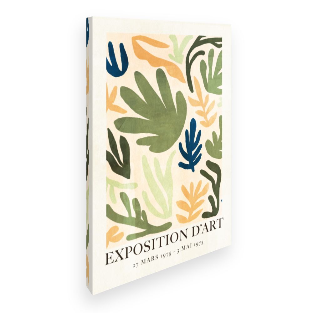 Toile Feuilles artistiques