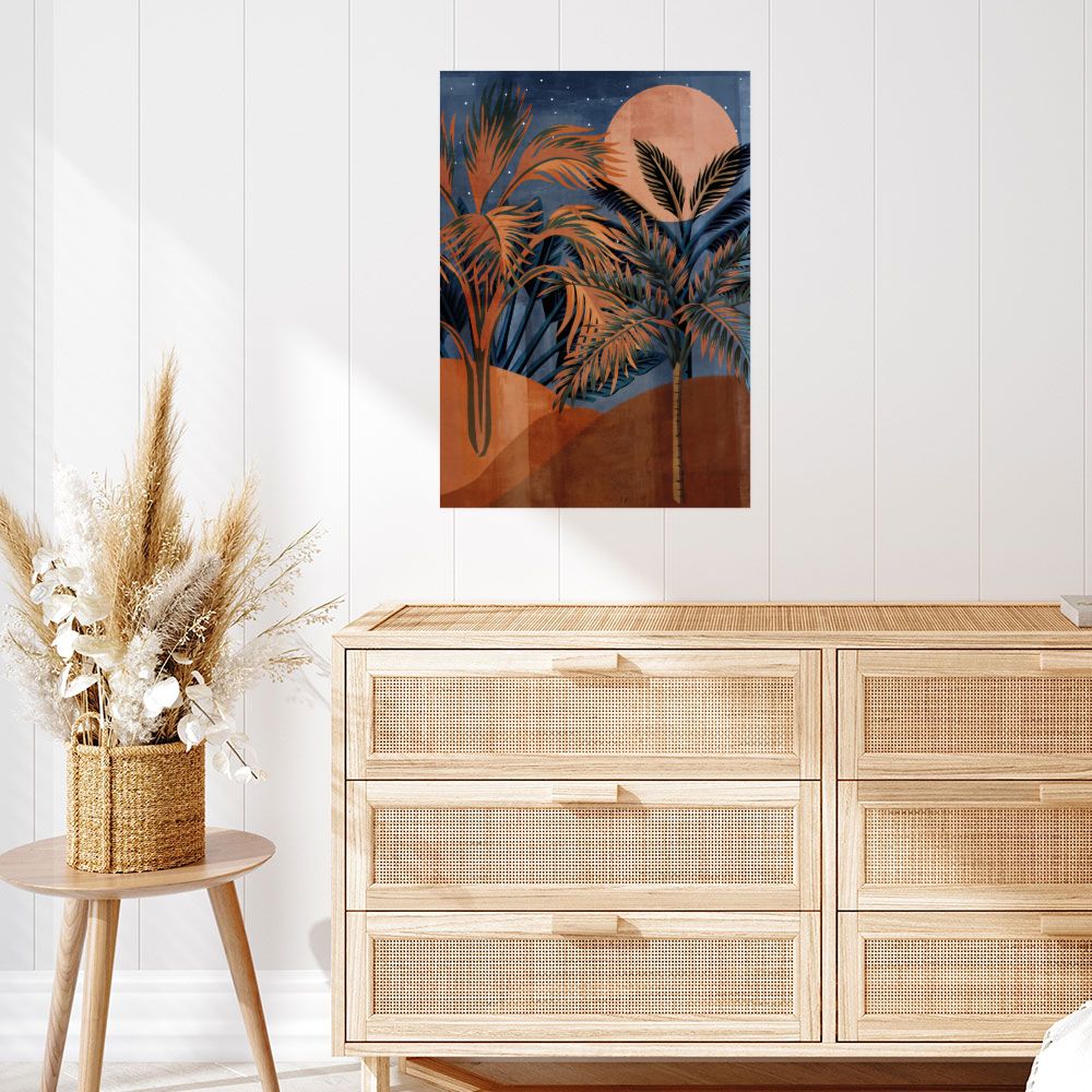 Affiche Palmiers exotiques