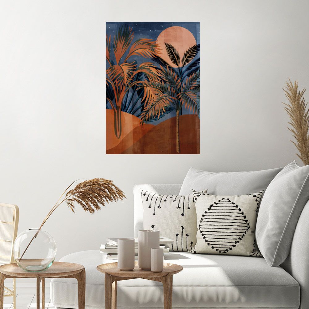 Affiche Palmiers exotiques