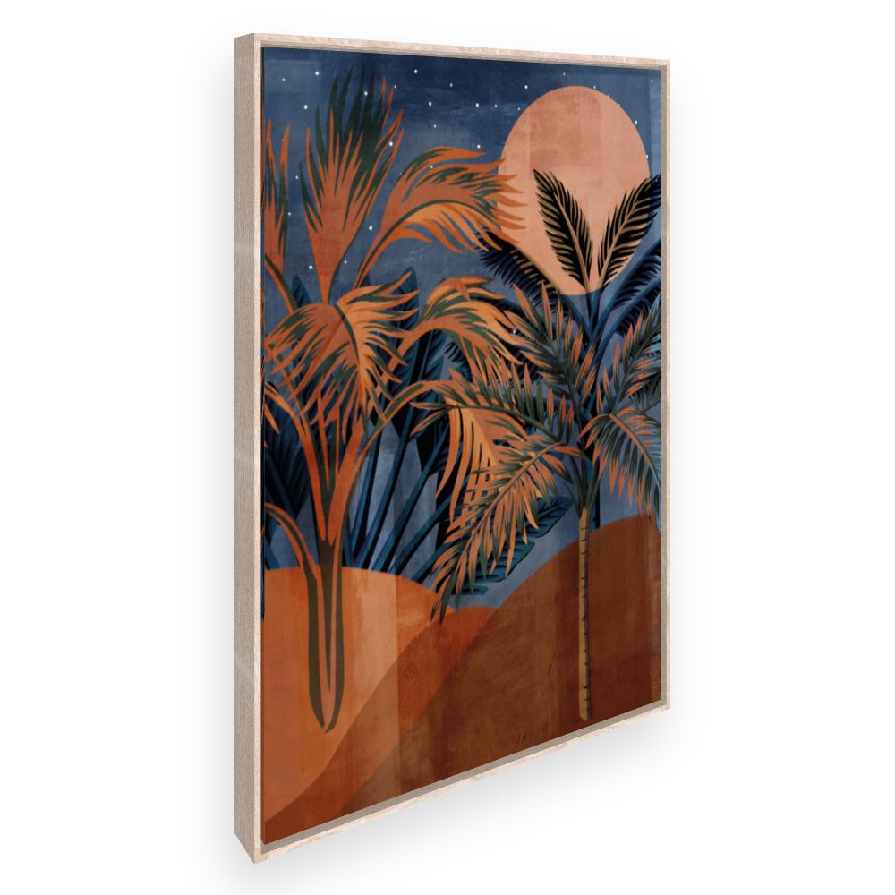 Toile Paysage exotique nocturne
