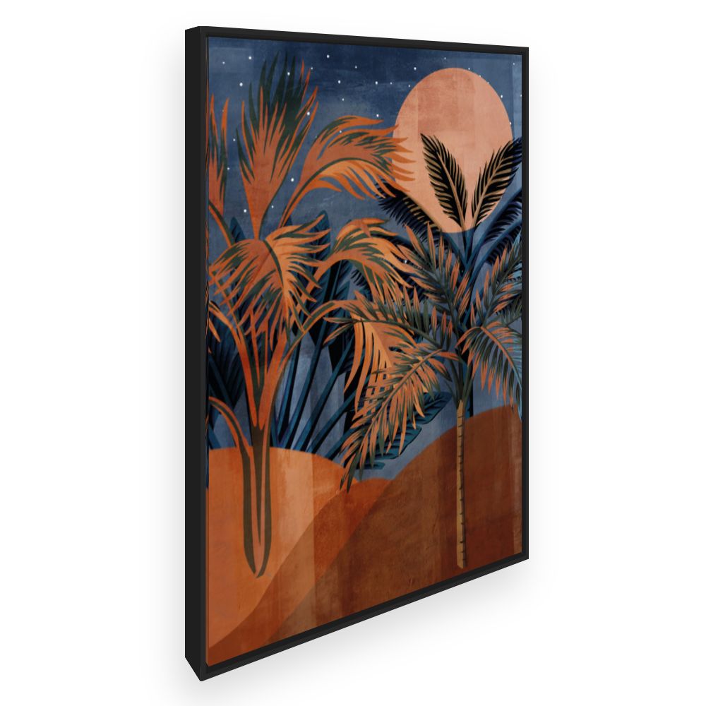 Toile Paysage exotique nocturne