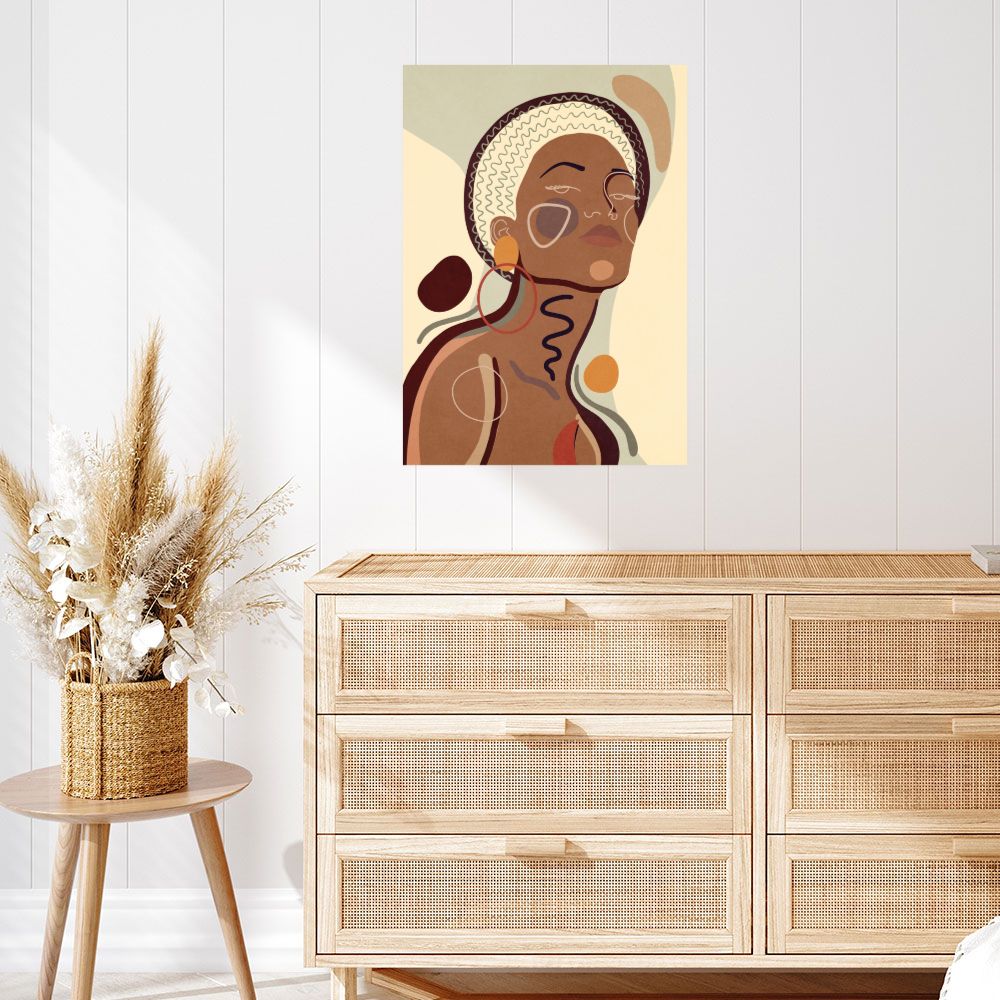 Affiche Élégance féminine abstraite